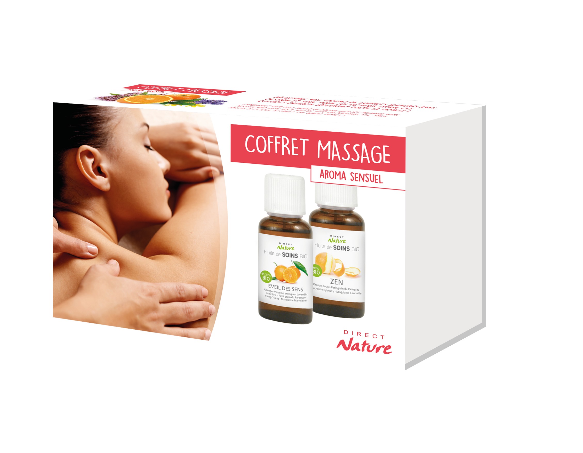 Coffret DIY huile sensuelle massage bio