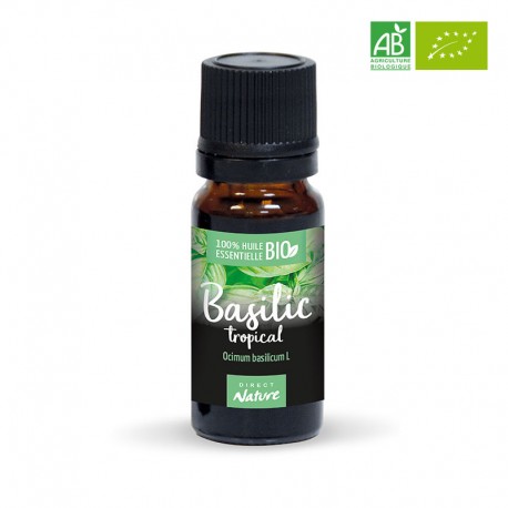 Huile essentielle de Basilic Tropical certifiée BIO - DIRECT NATURE