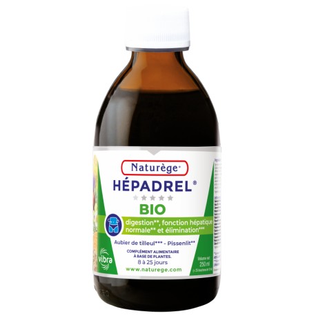 Hépadrel liquide BIO 250 ml - Complément alimentaire NATURÈGE